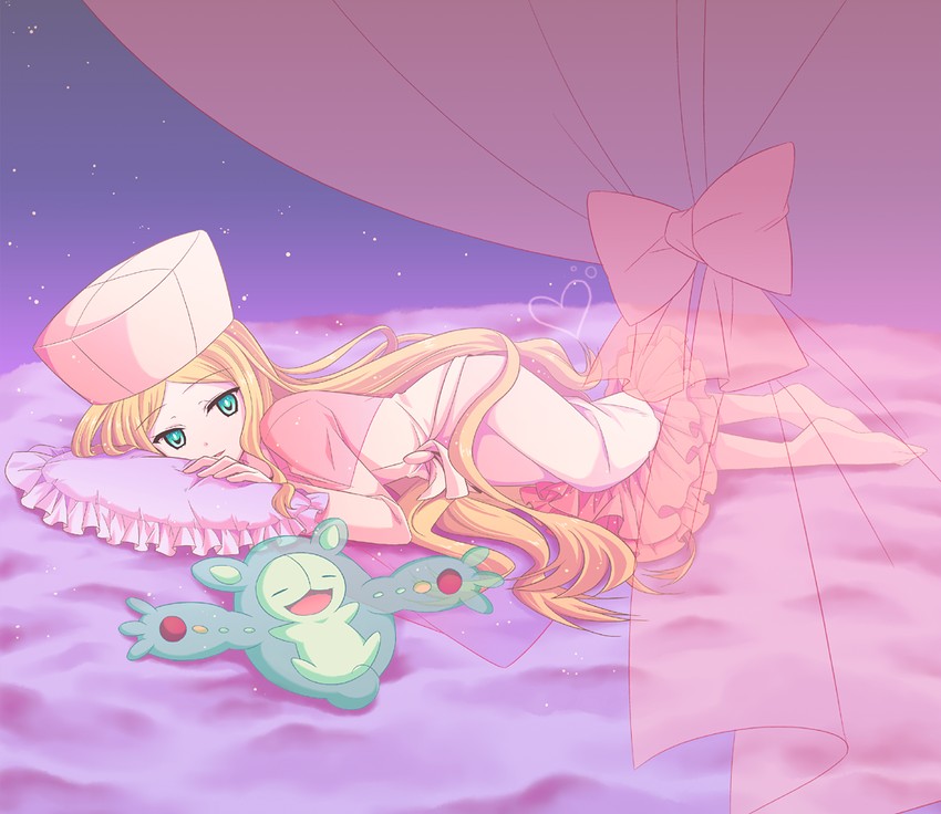 caitlin and reuniclus (pokemon and 1 more) drawn by nu_(ukskuj)