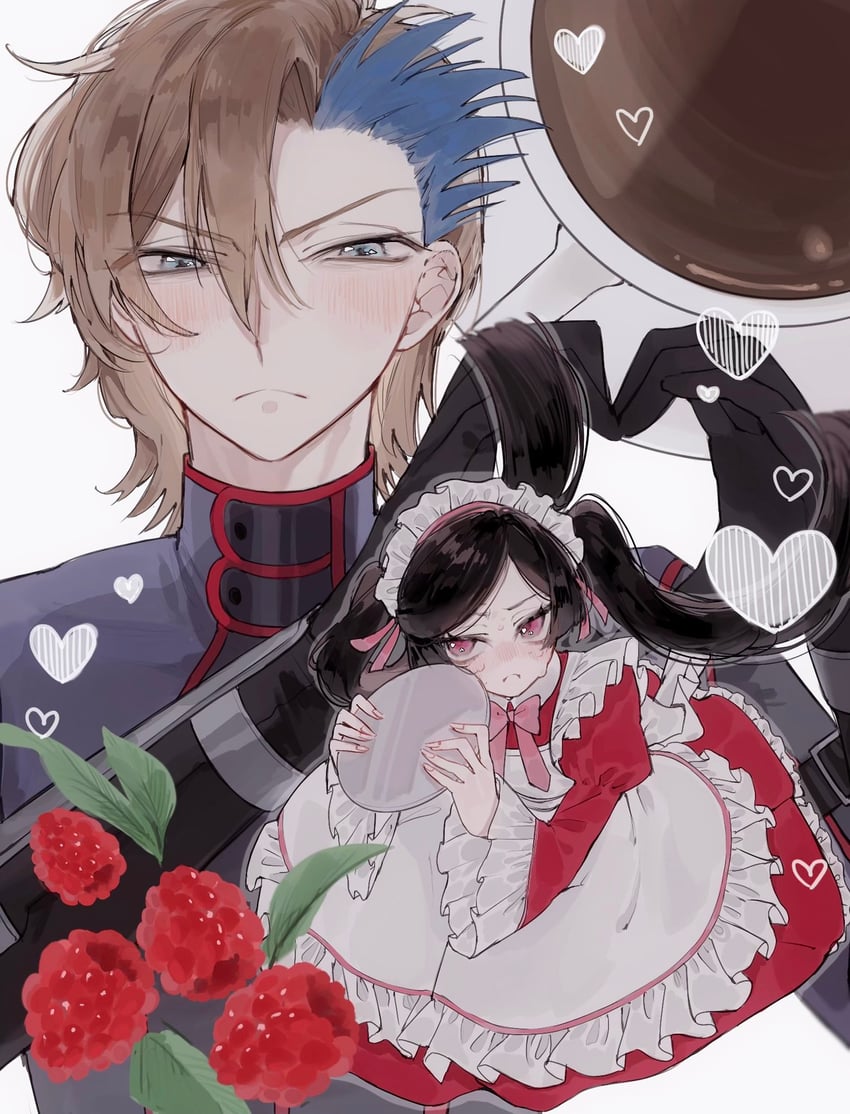 sumeragi sakuya and ash phoenix (code geass and 1 more) drawn by oo_mo18