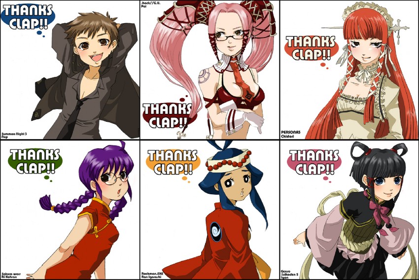 yoshino chidori, ri kouran, lyon, pi, nup martini, and 1 more (persona and 10 more) drawn by kero_ko