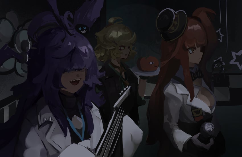 dokibird, daiya fortuna, and dr.nova(e) (indie virtual youtuber and 4 more) drawn by ago_(owenanaken)