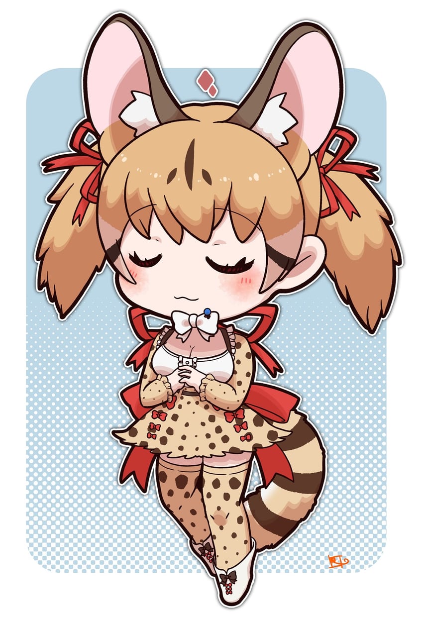 large-spotted genet (kemono friends and 1 more) drawn by mugise_hitsuji