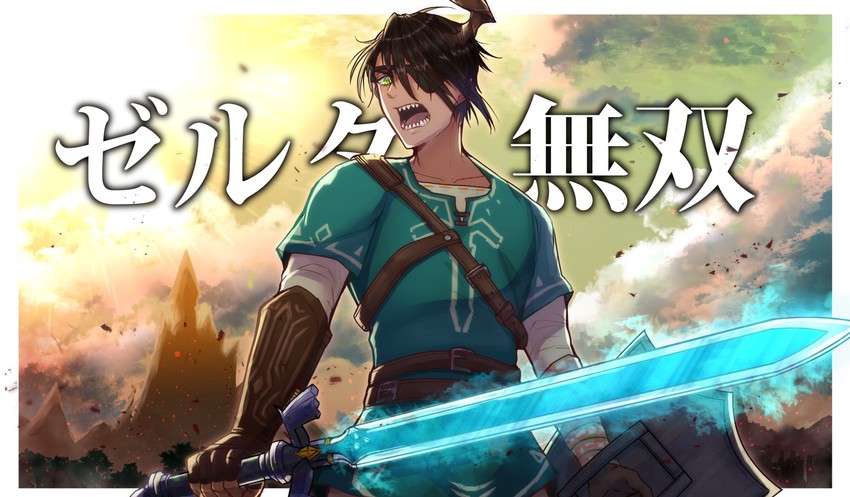 link and aragami oga (the legend of zelda and 2 more) drawn by sasago335