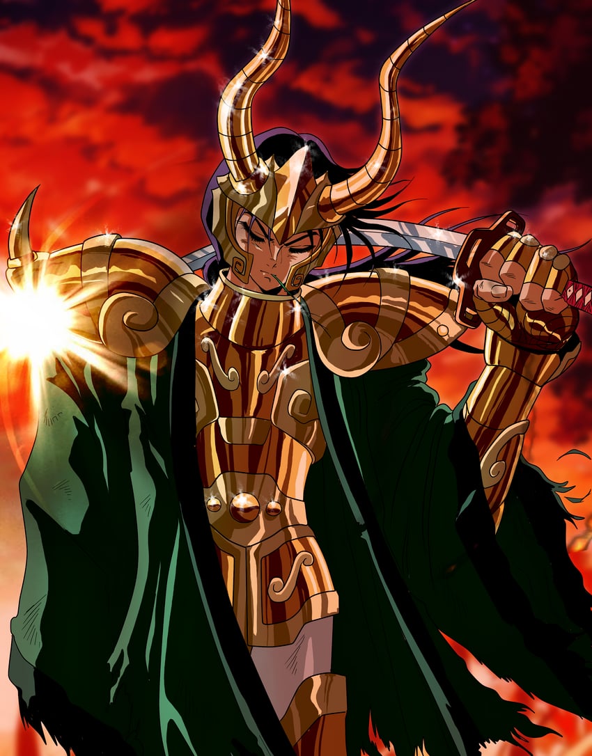 capricorn izo (saint seiya and 1 more) drawn by hellstinger6