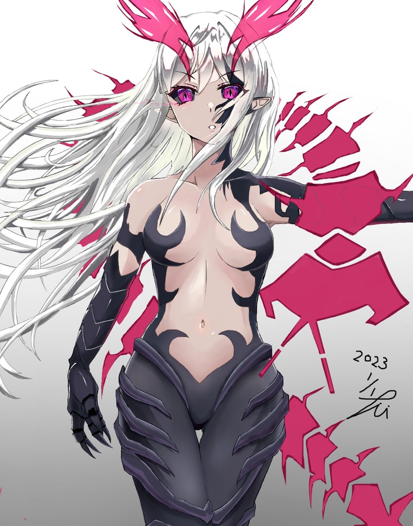 liezerota and void dark (disgaea and 2 more) drawn by takumi_munato