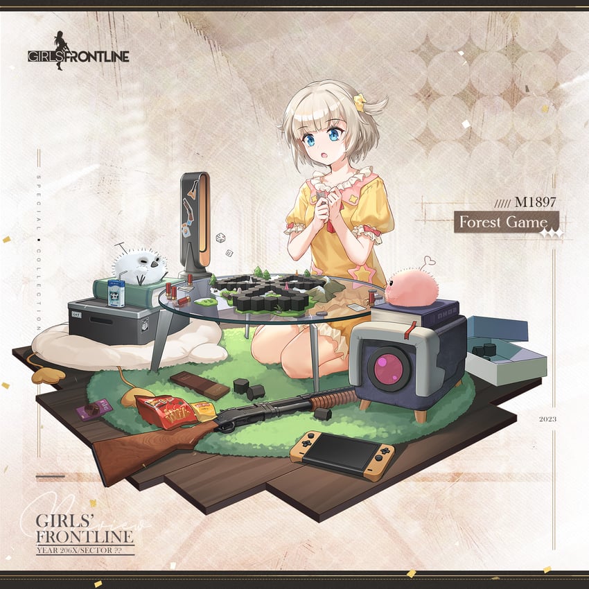 m1897 (girls' frontline) drawn by chilunchilun