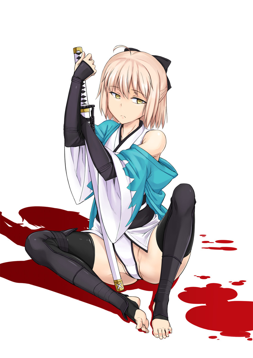 okita souji (fate and 1 more) drawn by rcsp