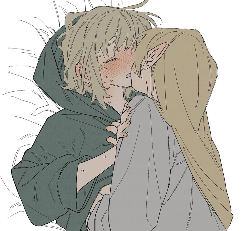 marcille donato and falin touden (dungeon meshi) drawn by dayama