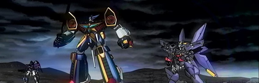 grungust ichishiki, r-1, and wildschwein (super robot wars and 1 more)