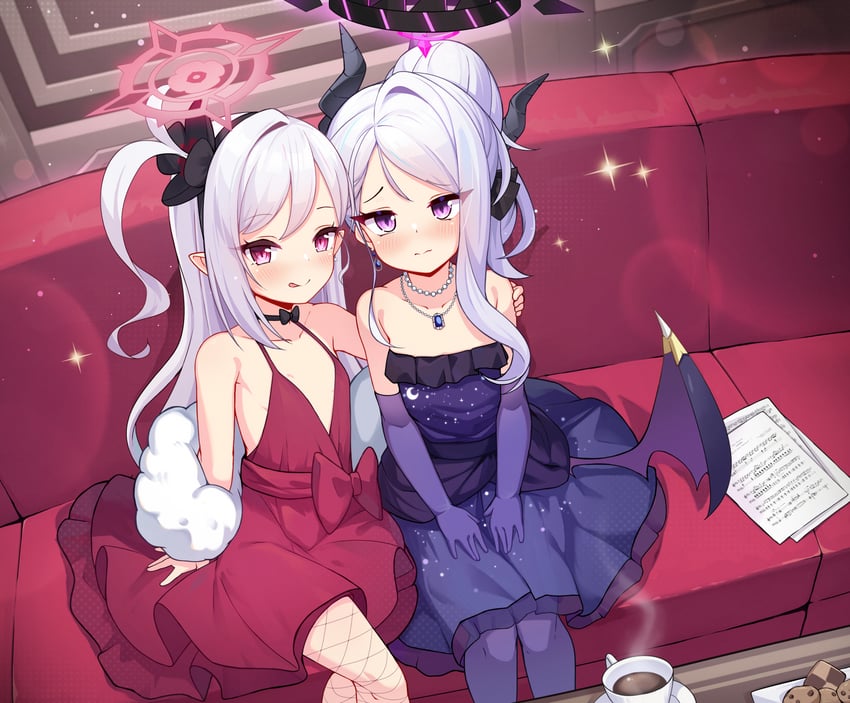 hina and mutsuki (blue archive) drawn by luxuriou_s