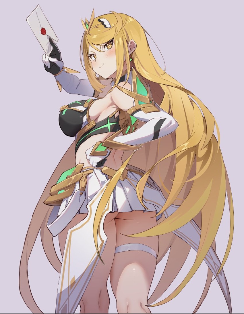 mythra (xenoblade chronicles and 2 more) drawn by seinen