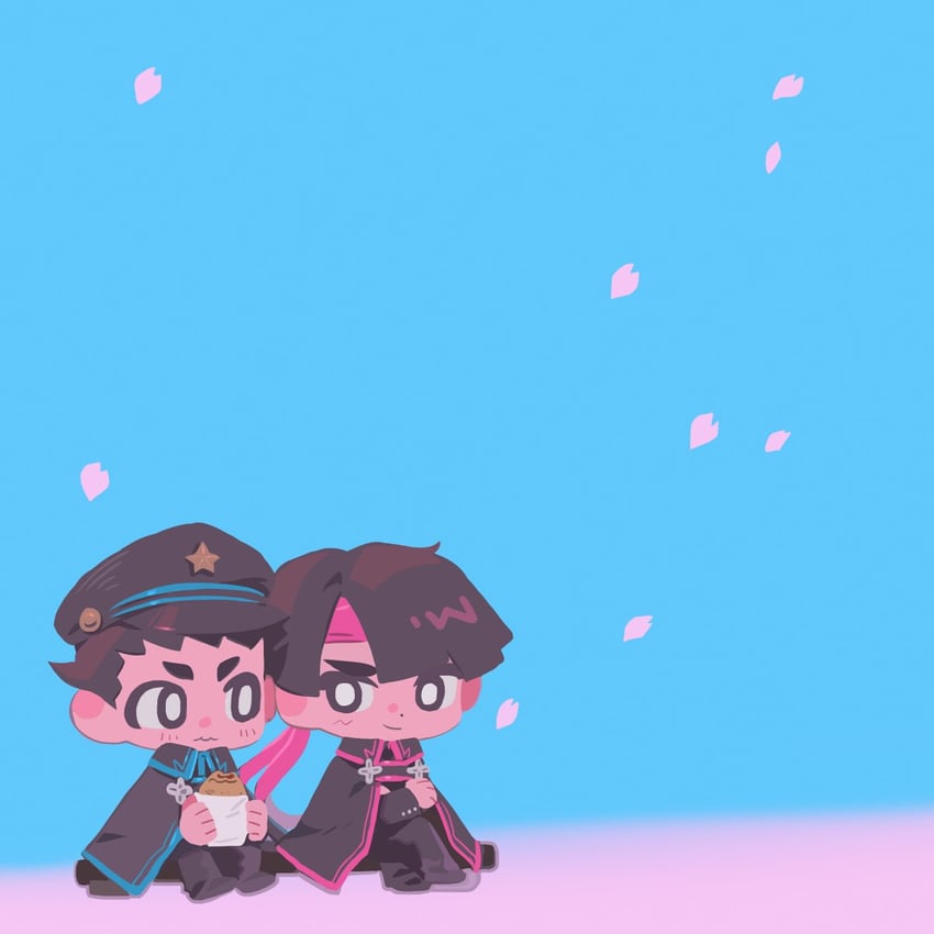 ryunosuke naruhodo and kazuma asogi (ace attorney and 1 more) drawn by mikyo_u