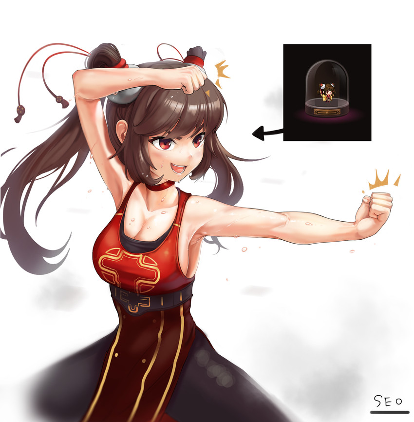 kung fu master mei (guardian tales) drawn by seo_(tqhgud016)