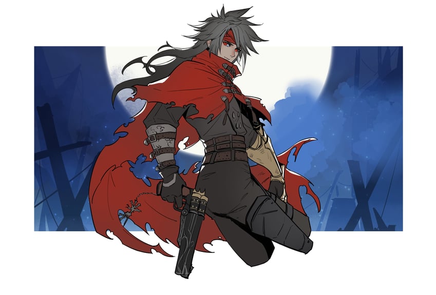 vincent valentine (final fantasy and 3 more) drawn by cyrushisa