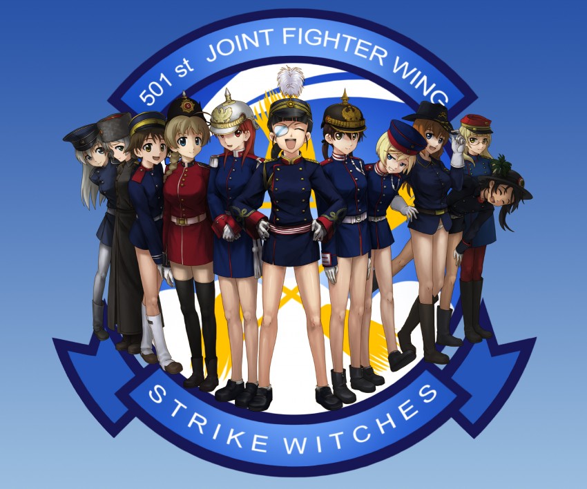 sanya v. litvyak, eila ilmatar juutilainen, miyafuji yoshika, erica hartmann, gertrud barkhorn, and 6 more (world witches series and 1 more) drawn by orz_(orz57)