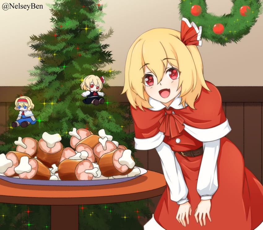 alice margatroid and rumia (touhou) drawn by bnelsey