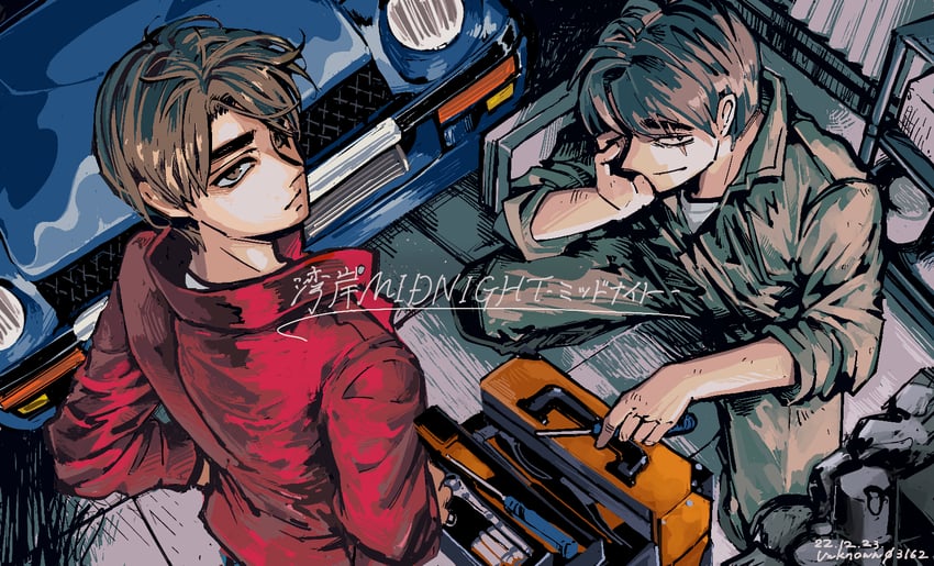 devil z, asakura akio, and kitami jun (wangan midnight) drawn by unknown03162