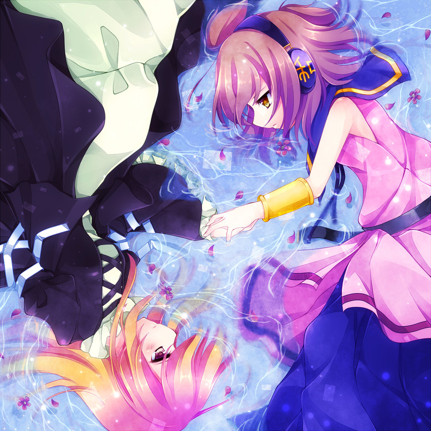 hijiri byakuren and toyosatomimi no miko (touhou) drawn by kujou_mikuru