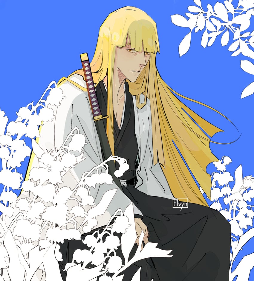 hirako shinji (bleach and 1 more) drawn by elfvyn