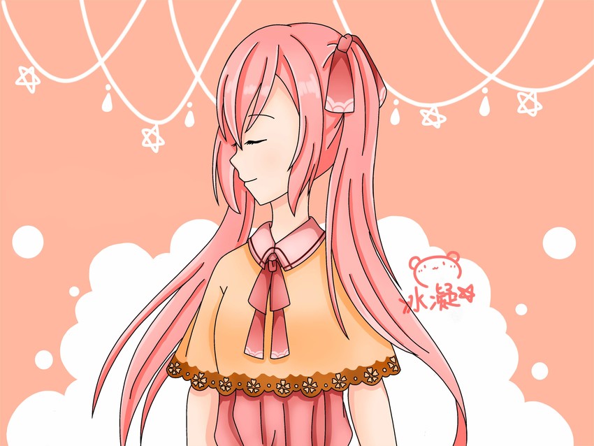 hatsune miku (original and 1 more) drawn by melody891007