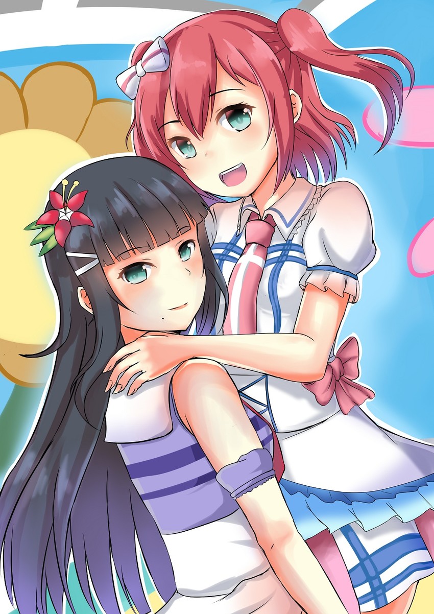 kurosawa dia and kurosawa ruby (love live! and 1 more) drawn by lovejuice_(elmokun_moe)