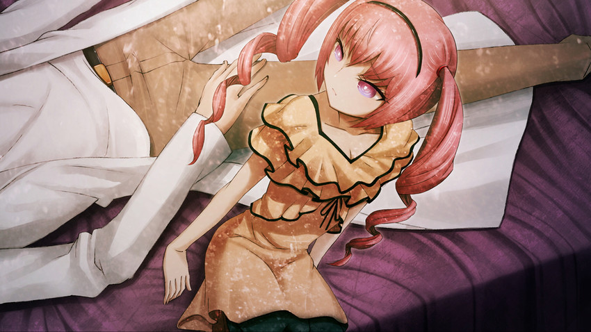 okabe rintarou and akiha rumiho (steins;gate) drawn by huke