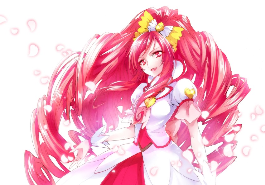 madoka aguri and cure ace (precure and 1 more) drawn by chiyo_(rotsurechiriha)