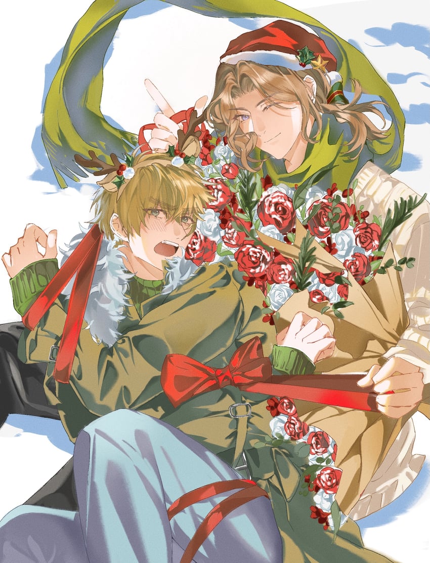 united kingdom and france (axis powers hetalia) drawn by 19-umi