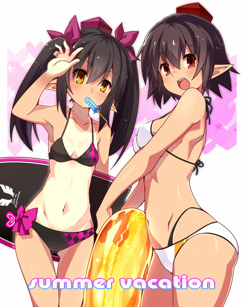 shameimaru aya and himekaidou hatate (touhou) drawn by kotomuke_fuurin