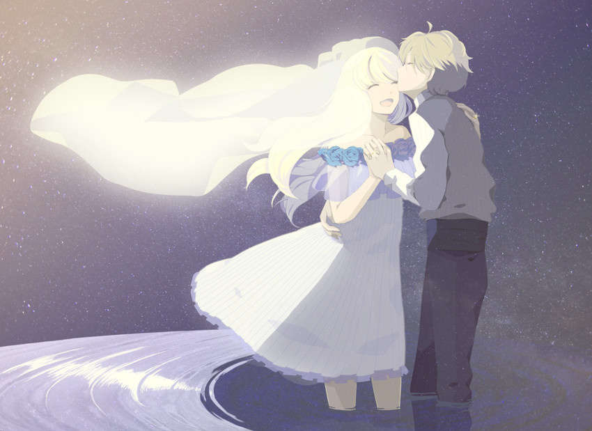slaine troyard and asseylum vers allusia (aldnoah.zero) drawn by cosmosbird_az