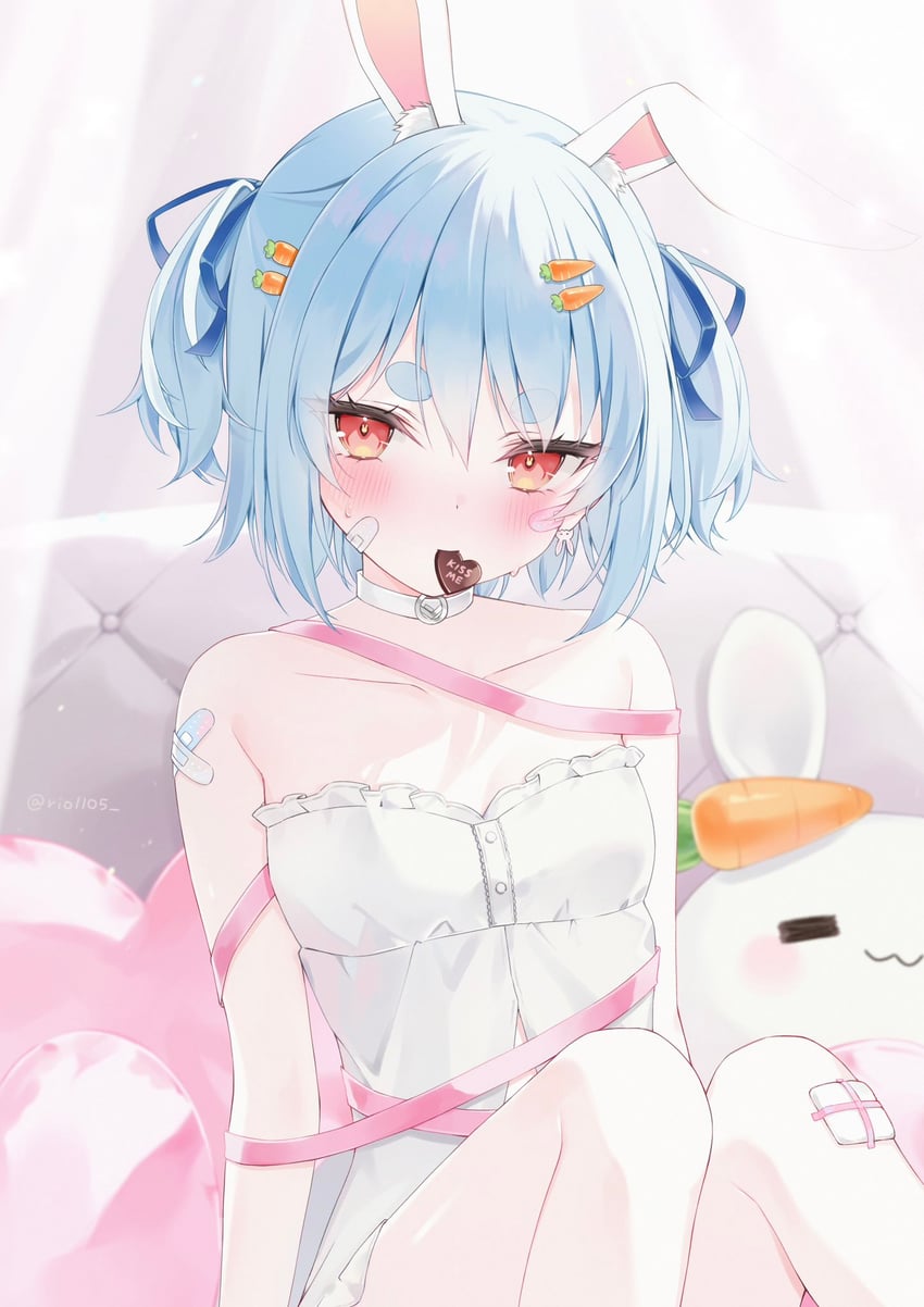 usada pekora and pekomon (hololive) drawn by ishikawa_rio