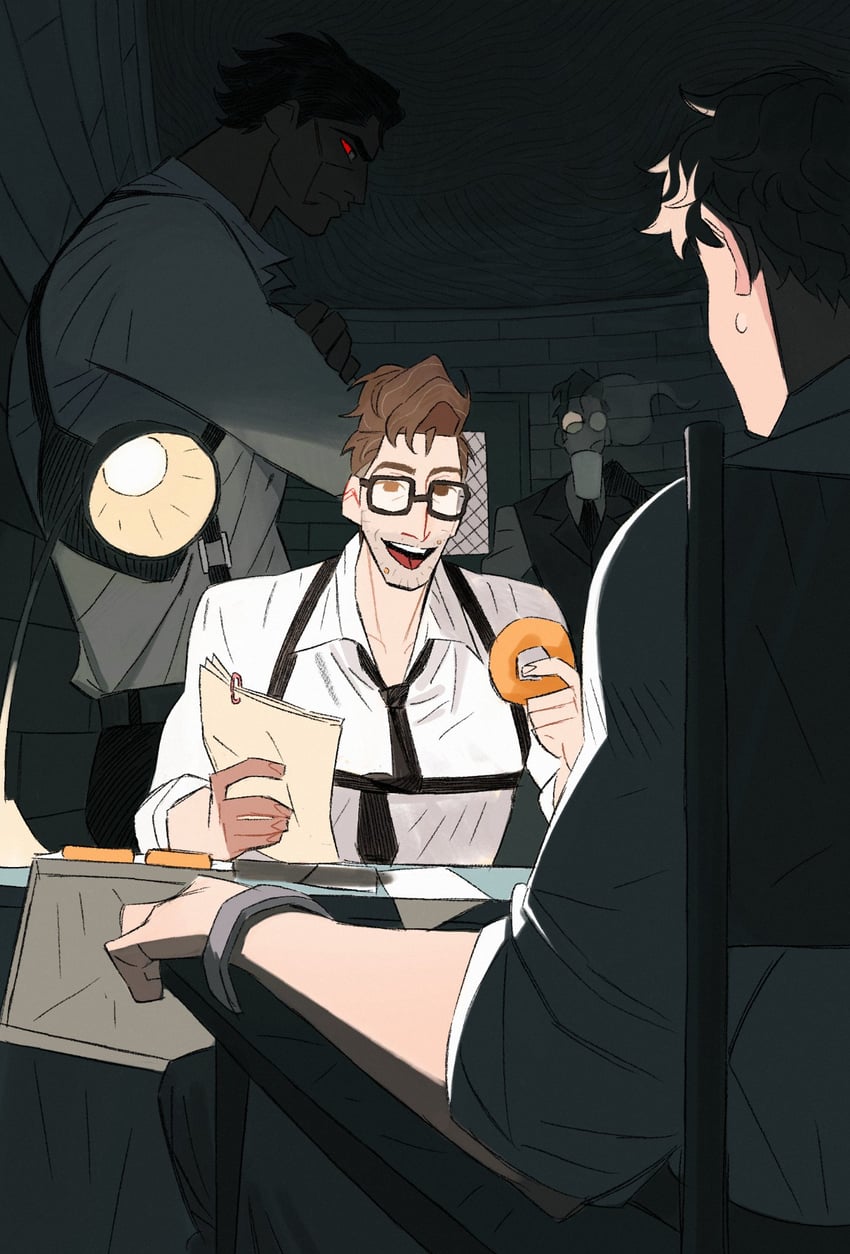 miguel o'hara, peter b parker, and spider-man noir (marvel and 3 more) drawn by dingnin98201637