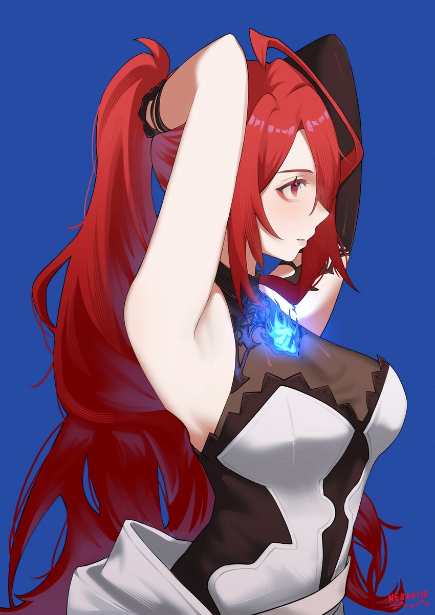 elizabeth rose bloodflame (hololive and 1 more) drawn by nesaki