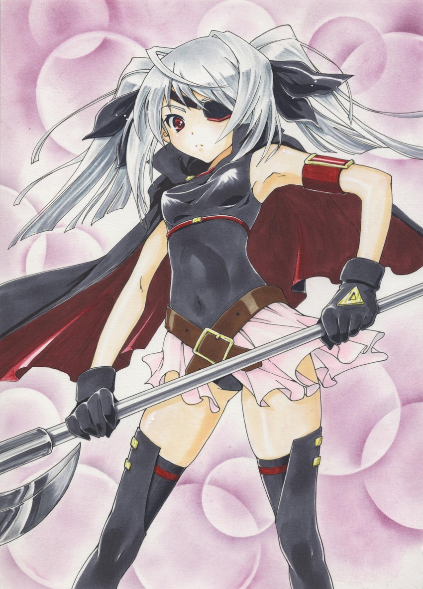 fate testarossa, laura bodewig, and bardiche (lyrical nanoha and 3 more) drawn by asahina_kirin