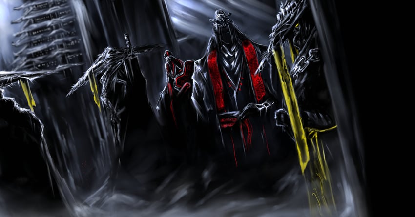 jia qiu, zigong, and zilu (project moon and 1 more) drawn by hen_na