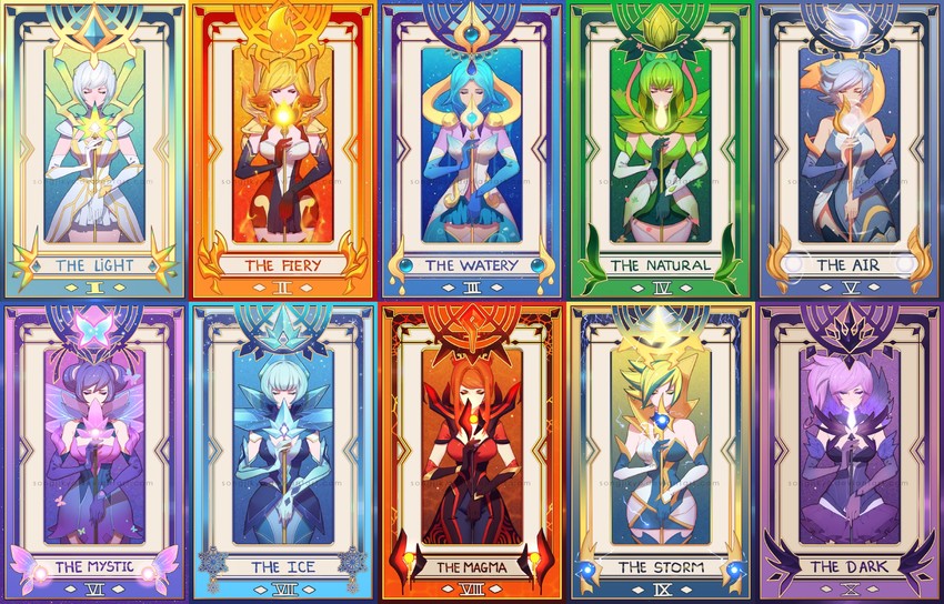 lux, elementalist lux, dark elementalist lux, light elementalist lux, fire elementalist lux, and 7 more (league of legends and 1 more) drawn by songjikyo