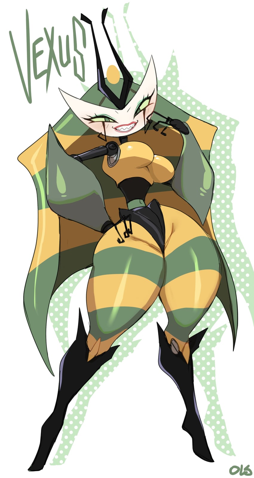 queen vexus (my life as a teenage robot) drawn by 0lightsource