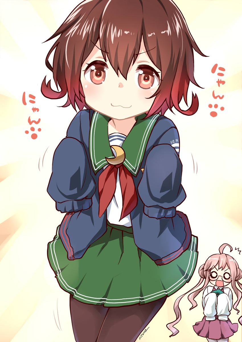 mutsuki, makigumo, and mutsuki kai ni (kantai collection) drawn by ryuki_(ryukisukune)