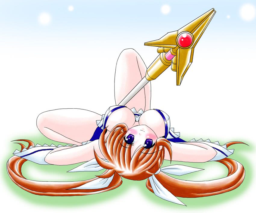 takamachi nanoha and raising heart (lyrical nanoha and 1 more) drawn by imai_kazunari
