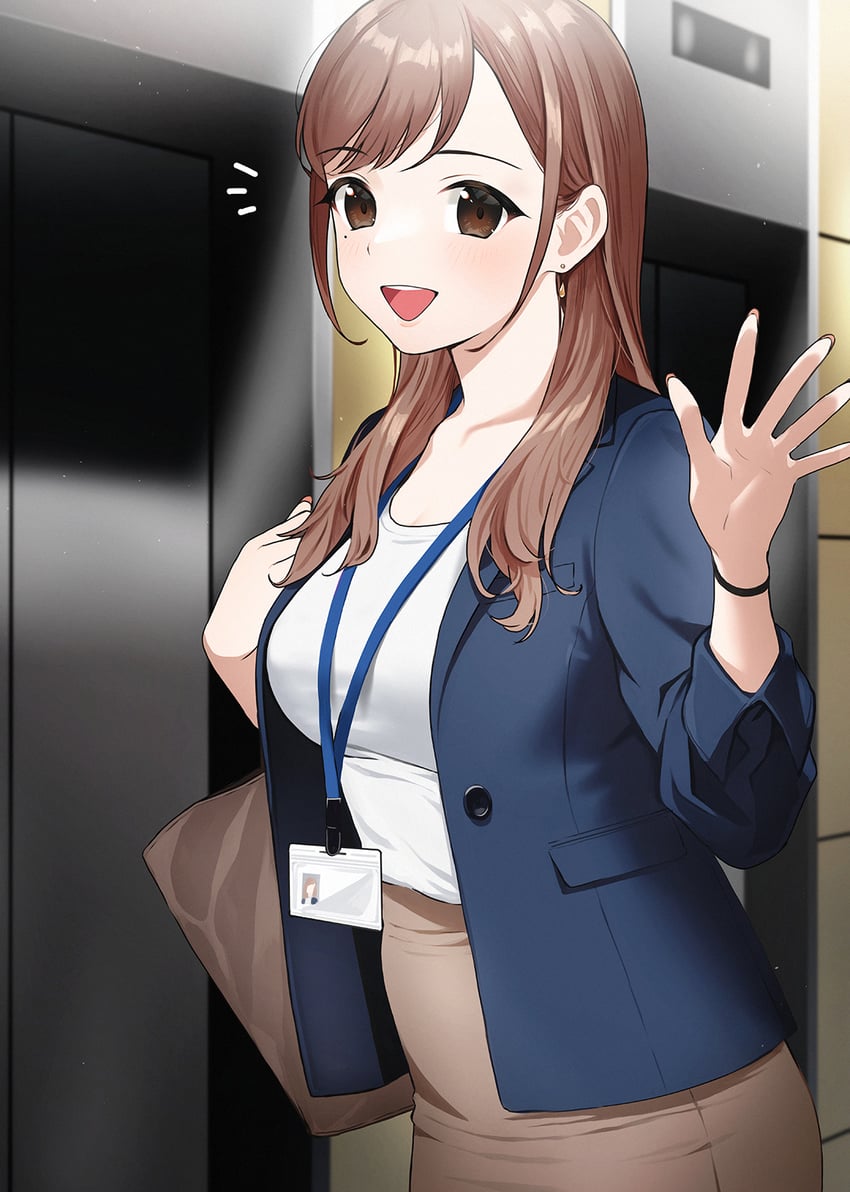 akaori umeka (kaisha no senpai akaori-san) drawn by doushimasho