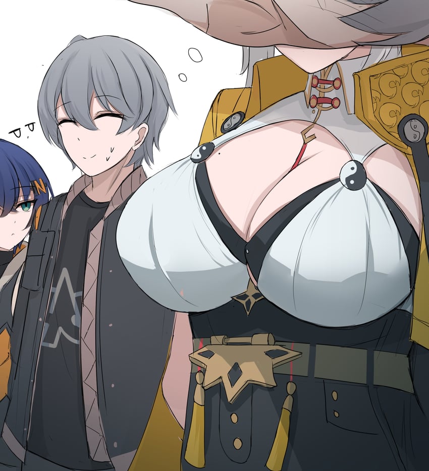belle, wise, and yixuan (zenless zone zero) drawn by namikare