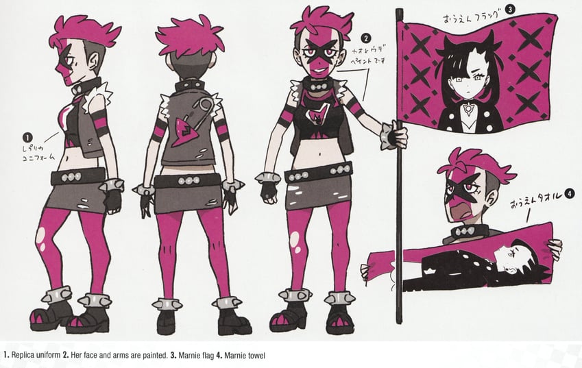 marnie and team yell grunt (pokemon and 1 more)