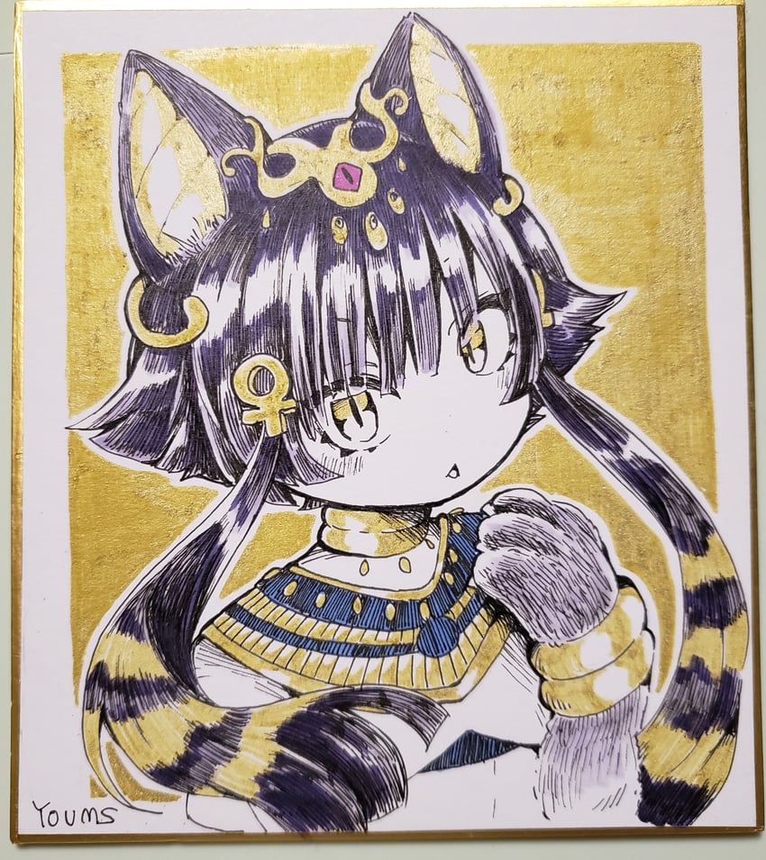 bastet (original and 1 more) drawn by mumu_yu_mu