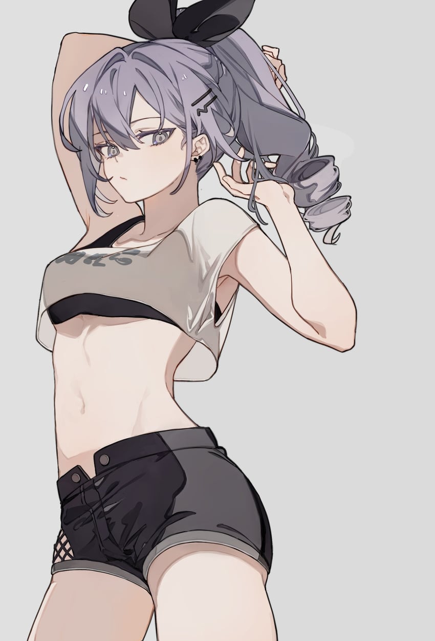 silver wolf (honkai and 1 more) drawn by ellygretta
