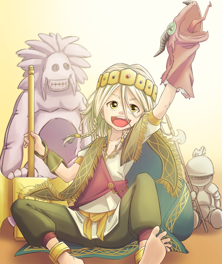 godrick the grafted, banished knight, and troll (elden ring) drawn by chiyoarashi