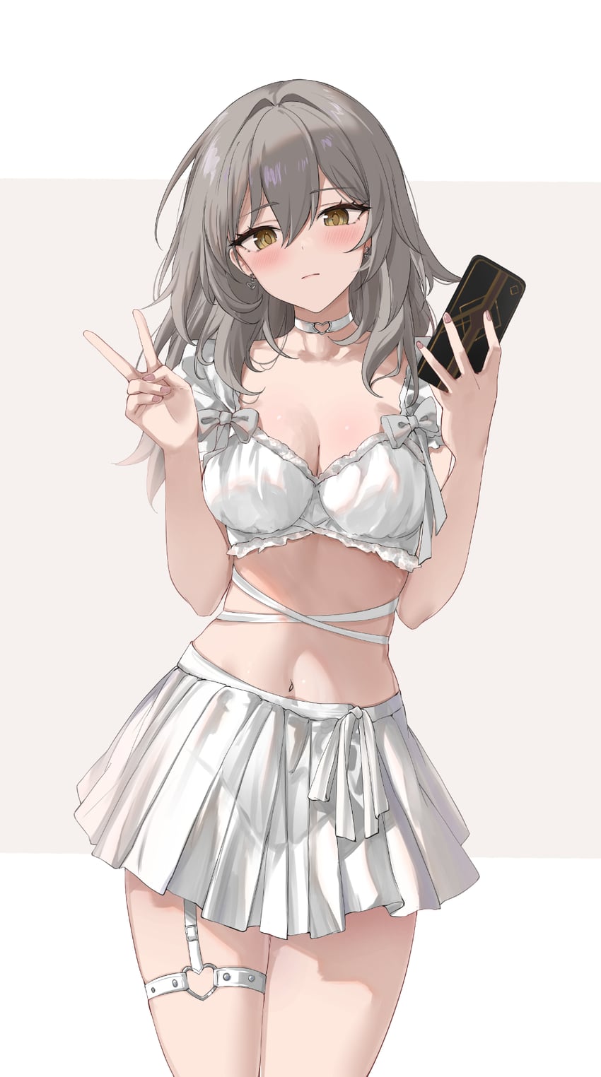 trailblazer and stelle (honkai and 1 more) drawn by feint721