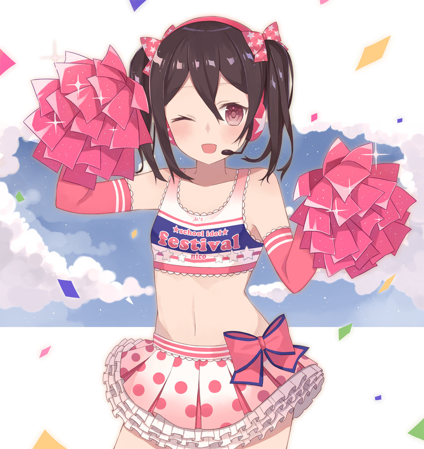yazawa nico (love live! and 2 more) drawn by minasenagi