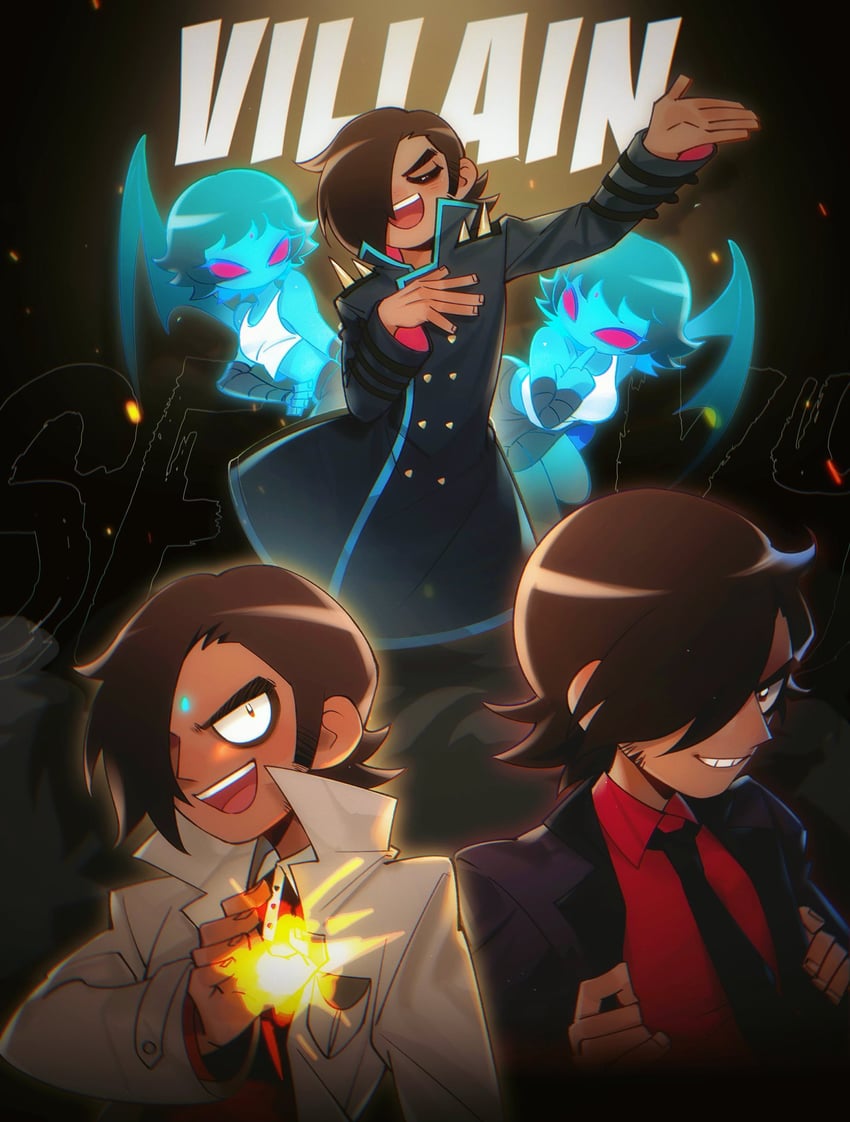 matthew patel and demon hipster chicks (scott pilgrim and 1 more) drawn by lear_0119