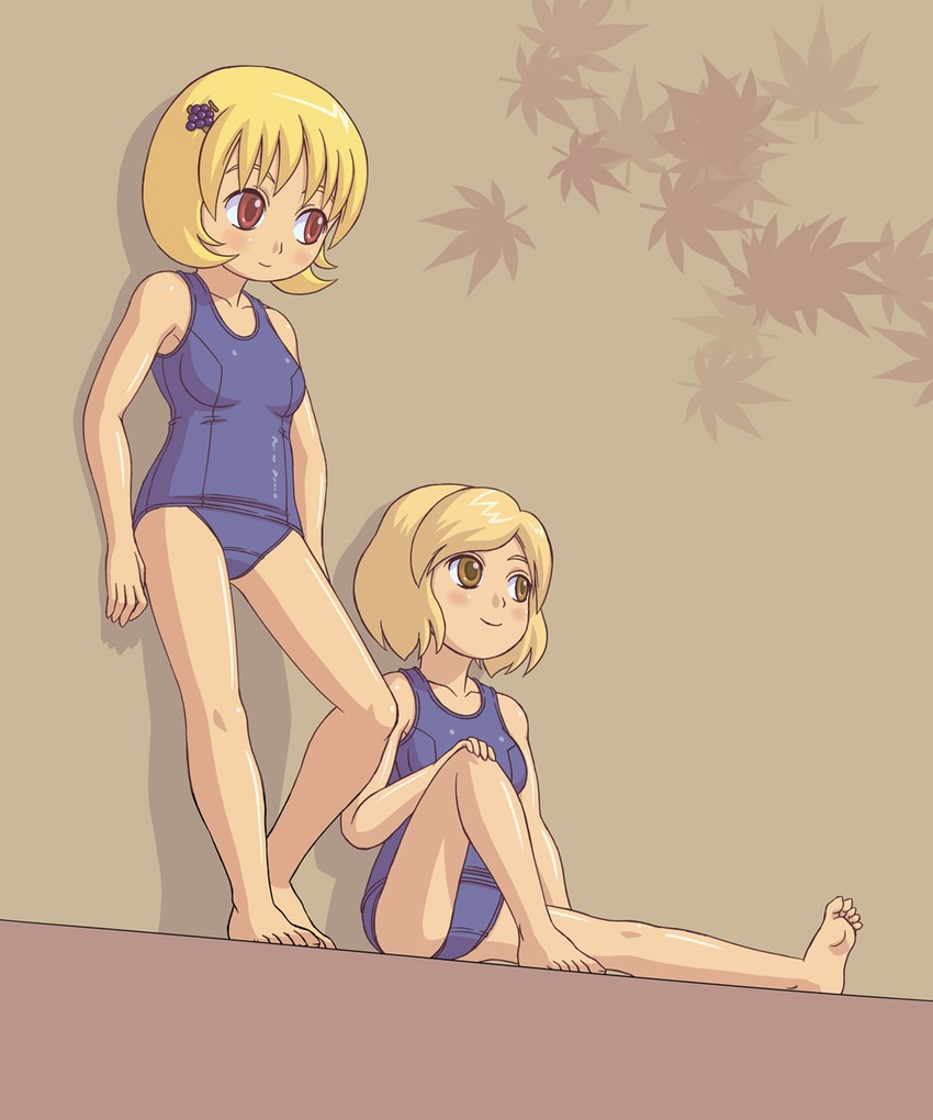 aki minoriko and aki shizuha (touhou) drawn by kt