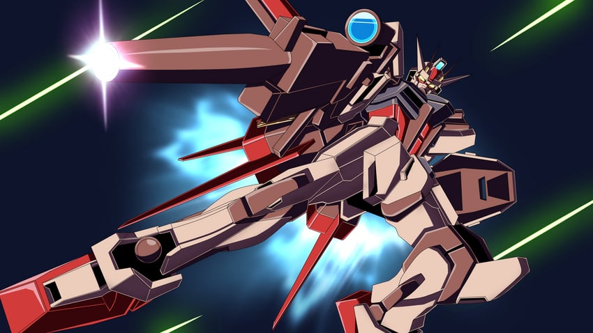 strike gundam and aile strike gundam (gundam and 1 more) drawn by gundrass