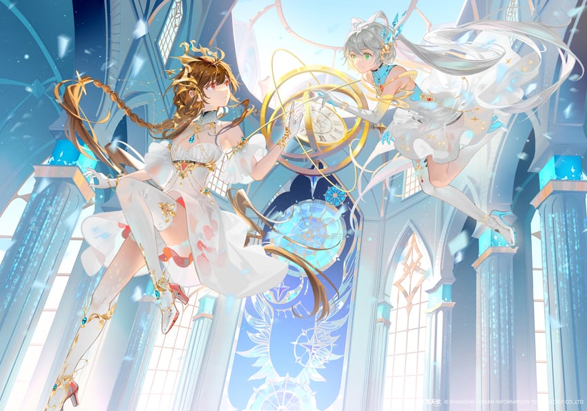 luo tianyi and yuezheng ling (vocaloid and 1 more)